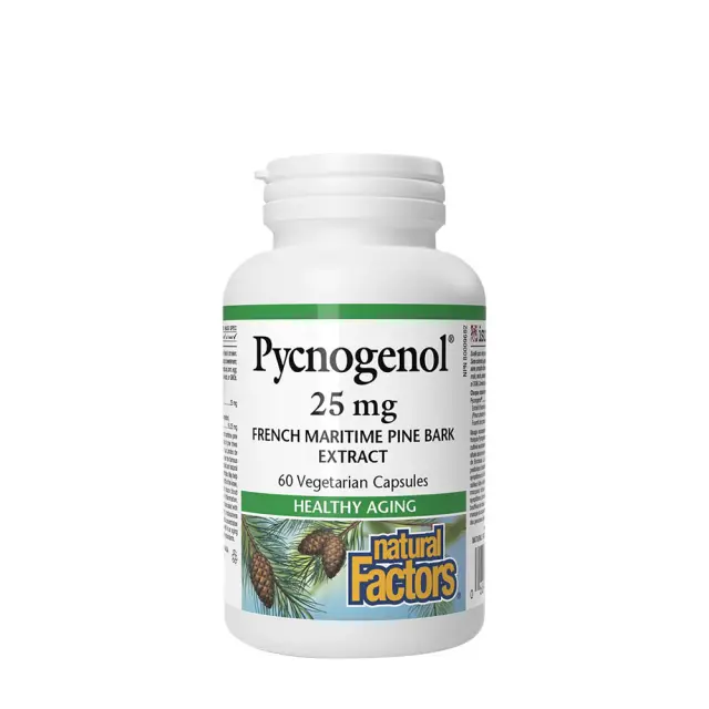 Natural Factors Pycnogenol 25 mg Pine Bark Extract