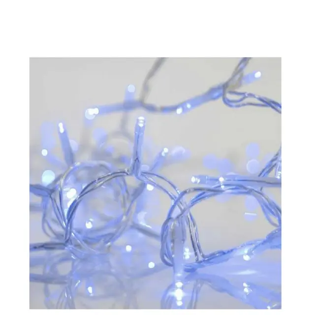 100 led Επεκ/νο Διάφανο Καλώδιο 5m Λευκό Εξωτερικού Χώρου 31V