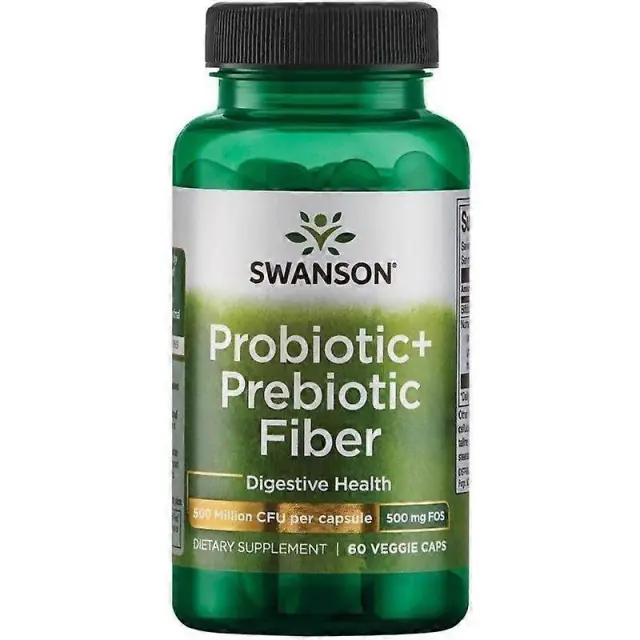 Probiotic+ Prebiotic Fiber 60caps Swanson