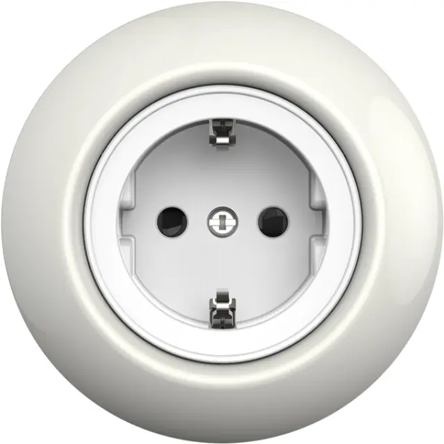 Renova - single socket outlet - 2P + E - 16 A - 250 V - white BP