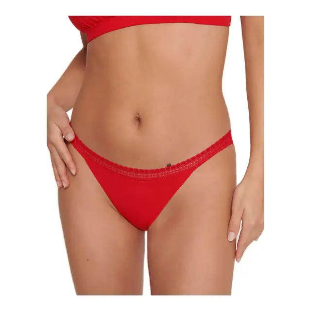 Sloggi Γυναικείο Slip GO Ribbed H Tanga - Διπλό Πακέτο, Χρώμα Campari - XL 2