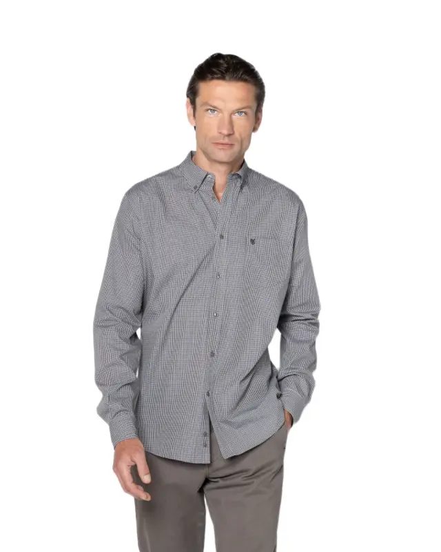 The Bostonians Chester ανδρικό μακρυμάνικο πουκάμισο regular fit 3AACH8614N-1