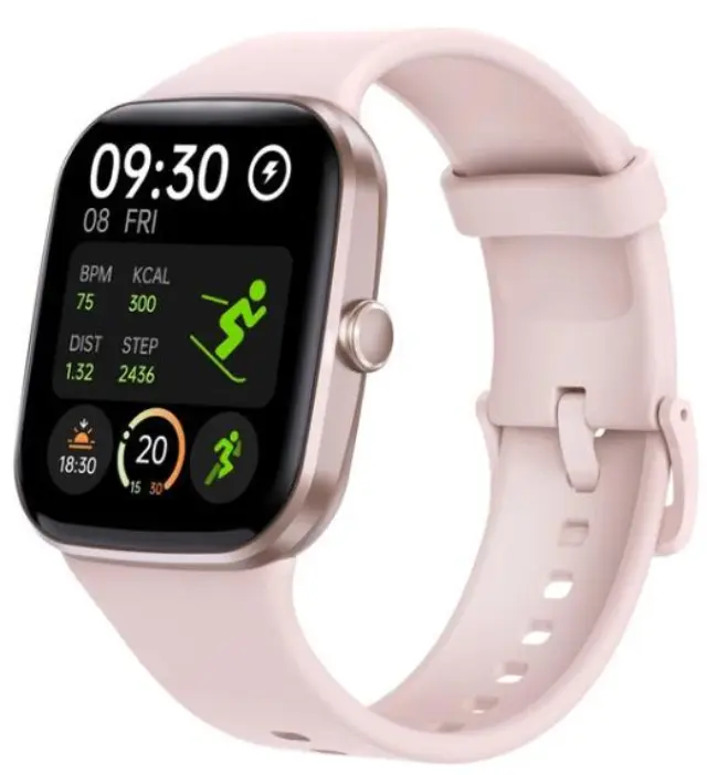 Q32 45mm Smartwatch με Παλμογράφο (Μαύρο)