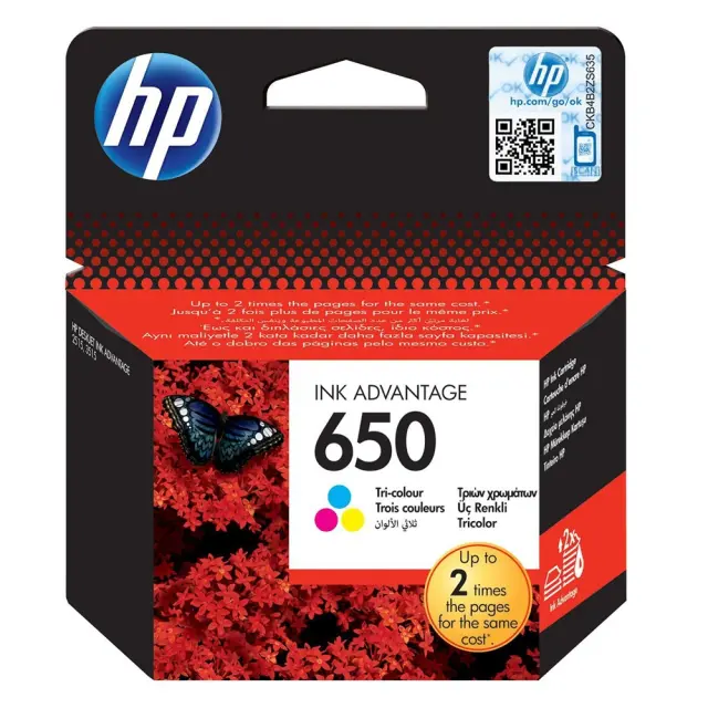HP Μελάνι Inkjet No.650 Colour (CZ102AE) (HPCZ102AE) HEWLETT PACKARD