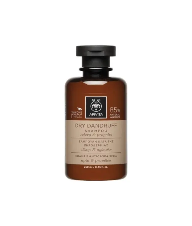 APIVITA Dry Dandruff Shampoo with Celery & Propolis Σαμπουάν Κατά της Ξηροδερμίας με Σέλερι & Πρόπολη, 250ml