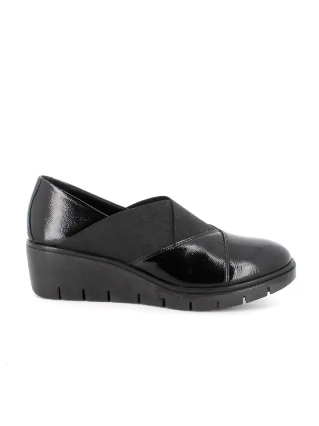 Imac Μοκασίνια-Loafers Γυναικείο δέρμα λουστρίνι Μαύρο IMA/855470 V/NERO 3