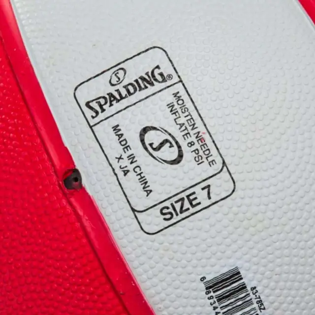 Spalding Adult Euroleague Olympiakos Size 7 Basket Ball Άσπρο - Κόκκινο 85-302Z1 (Spalding) - 7 3