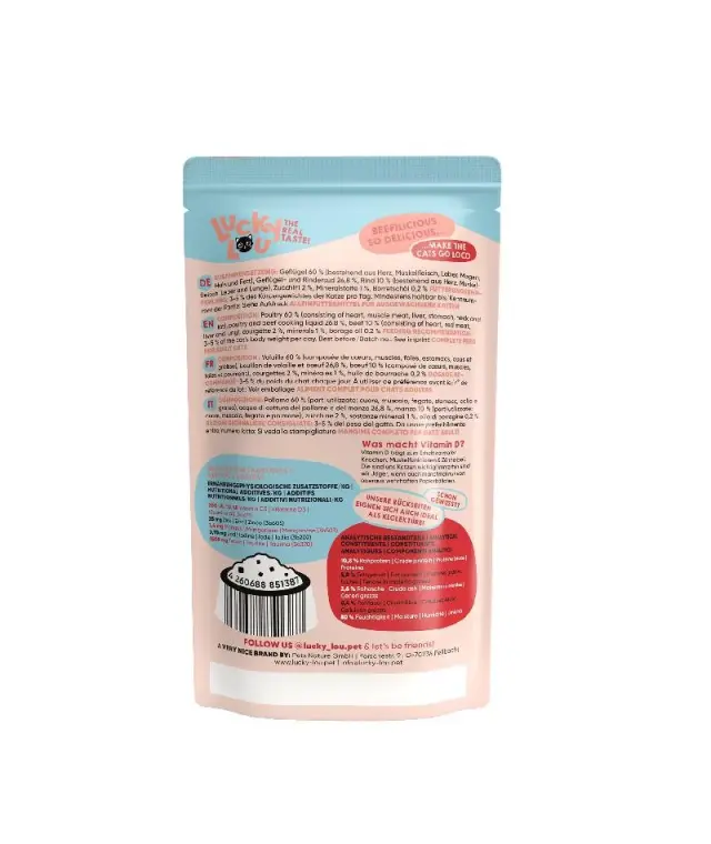 Lucky Lou LifeStage Adult Πουλερικά & Βοδινό (με Κολοκυθάκι) 125gr 3