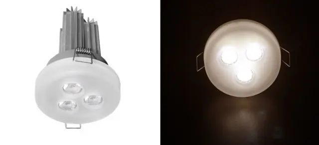 ΣΠΟΤ ΧΩΝΕΥΤΟ ΓΥΑΛΙ OΠΑΛΙΝΑ LED ΙΣΧΥΟΣ 3x3W 18° ΘΕΡΜΟ