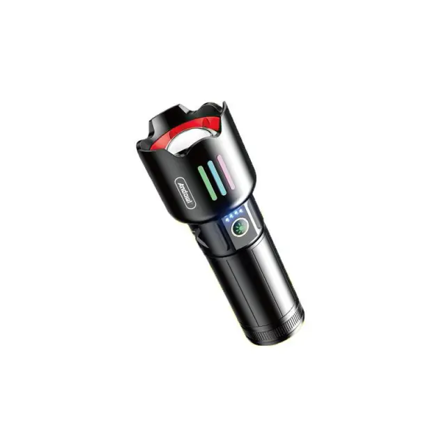 Ισχυρός Φακός Χειρός Επαναφορτιζόμενος LED Laser Andowl Q-ST80 - Strong Light Flashlight 075676 2
