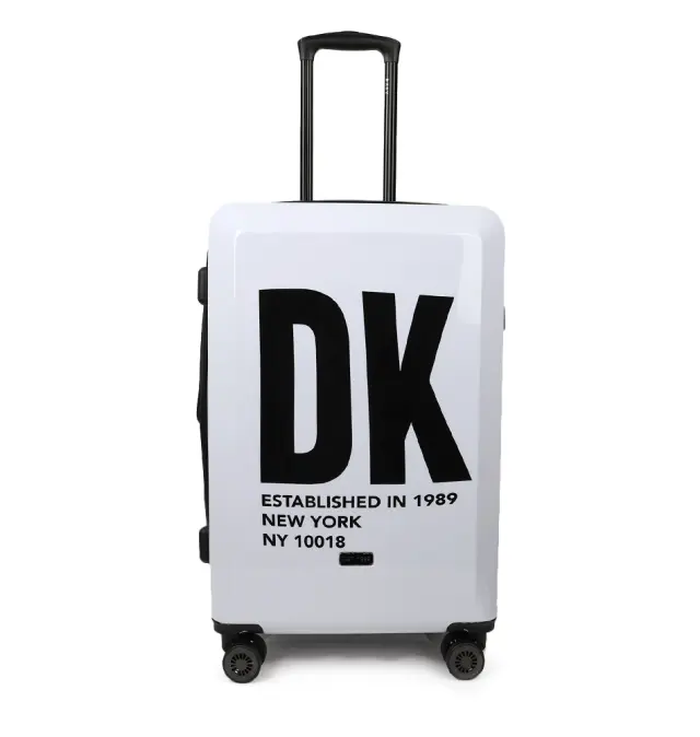 Βαλίτσα σκληρή Μεσαία DKNY D2221-DH418BD4 Λευκό/Μαύρο