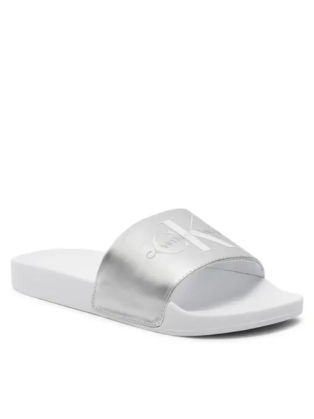 Calvin Klein – Γυναικείες Παντόφλες YW0YW01243-0K9 Λευκό - 37 2