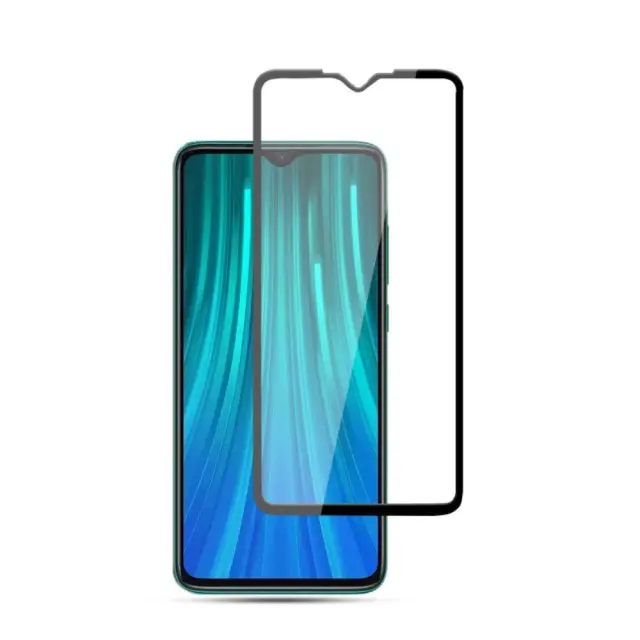 Mocolo® Full Cover Tempered Glass Αντιχαρακτικό Τζάμι Προστασίας για Xiaomi Redmi Note 8 - Black 2