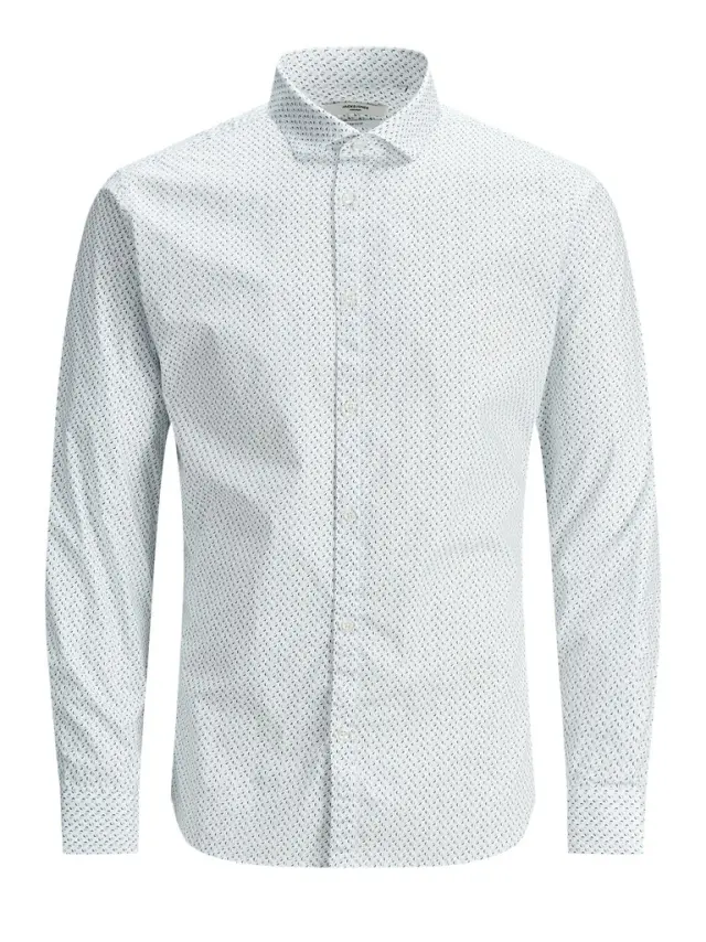 JWHBLACKPOOL STRETCH SHIRT LS UK white