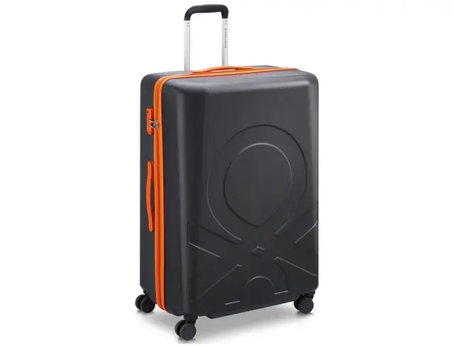 Βαλίτσα Delsey Paris x Benetton με χωρητικότητα 104L, τηλεσκοπικό χερούλι, κλείδωμα ασφαλείας, 4 ροδάκια και διαστάσεις 50x32x76cm - Black B0376682100 2