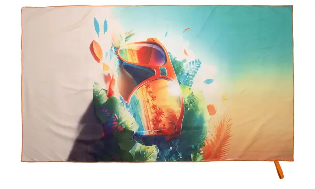 Πετσέτα Θαλάσσης 90X160 Digital Print Viopros 282 Πολύχρωμο 100% Microfiber
