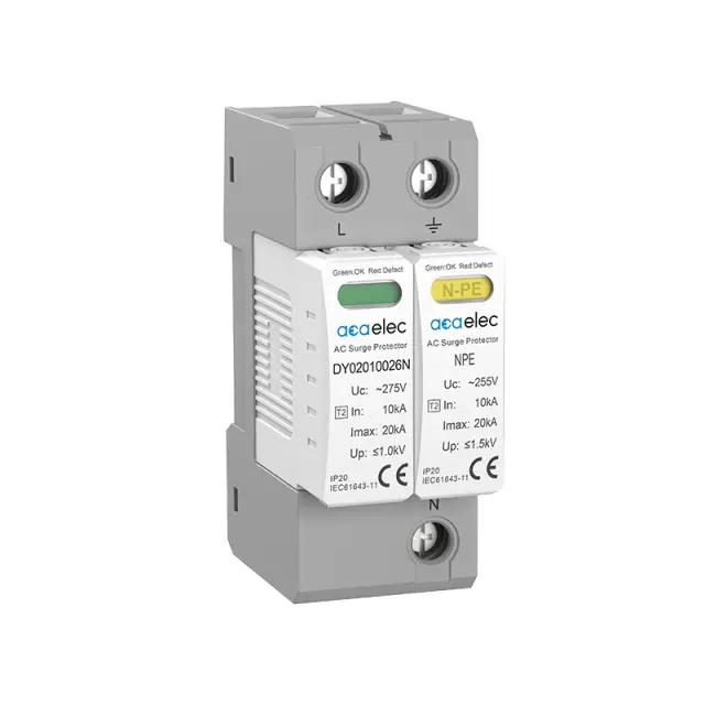 SPD SURGE PROTECTION T2 TYPE 1P+N 20kA / DY02010026N