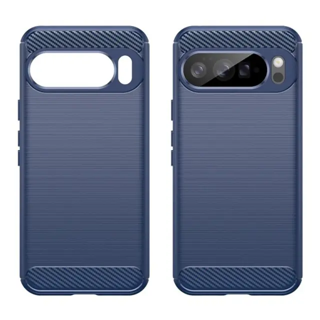Techsuit® Carbon Silicone Θήκη για Google Pixel 10 Pro XL-Blue 2