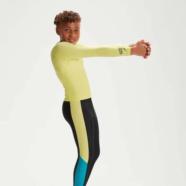 Speedo Unisex Kids Long Sleeve UV Protection Rash Top Κίτρινο 800319314309 (Speedo) - 164 2