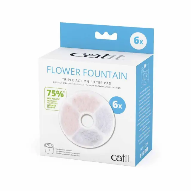 CATIT - Water Softening Filter Triple Action 6pcs - 7850363 - Pet Supplies