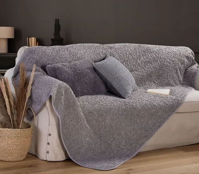 Nef-Nef Homeware Ριχτάρι Τριθέσιου Καναπέ Vanjel 150x300 Grey
