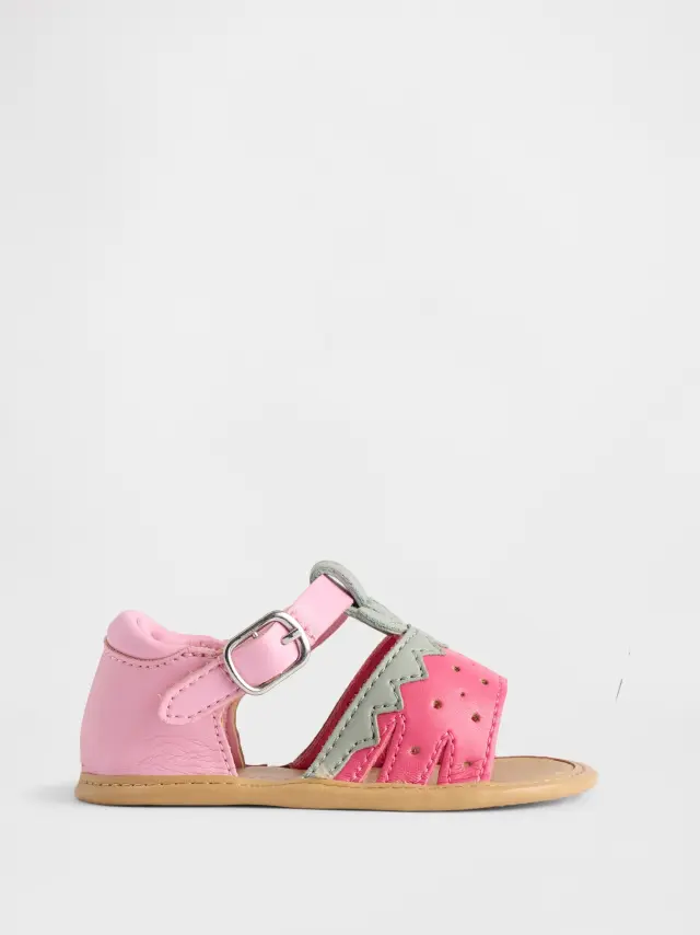 Βρεφικά Σανδάλια με Φραουλίτσες Strawberry pink