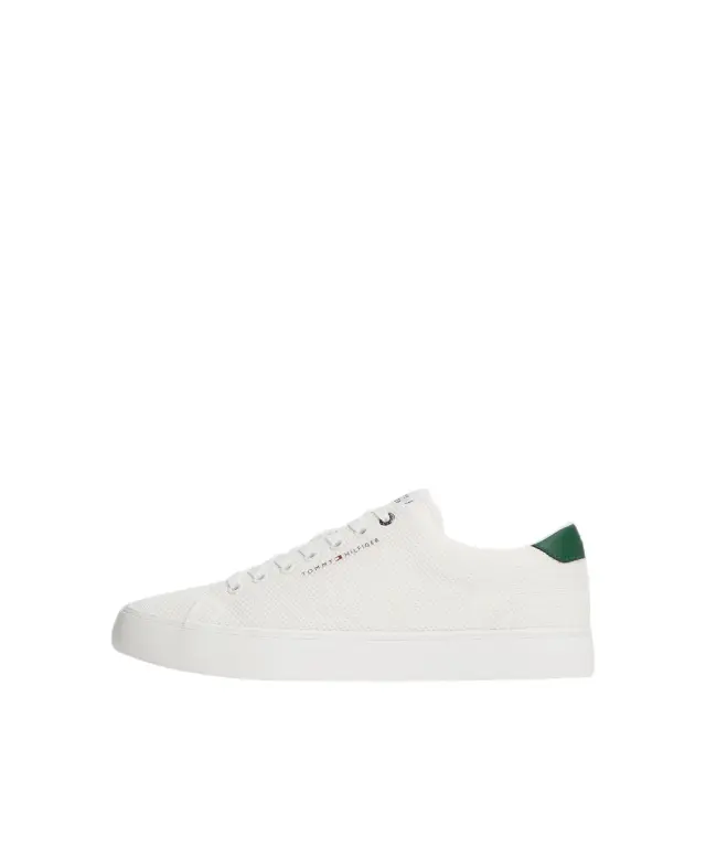 Tommy Hilfiger - Ανδρικά Sneakers Rubberised Flag Mesh Trainers FM0FM05876-0F5 Λευκό 2