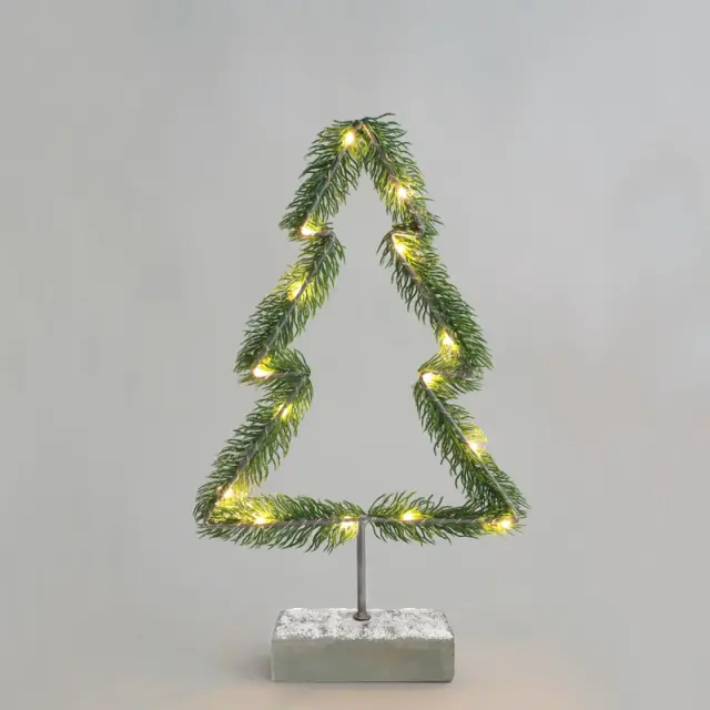 AcaLight Offer ΔΙΑΚΟΣΜΗΤΙΚΟ ΔΕΝΤΡΟ 15 MINI LED ΘΕΡΜΟ ΛΕΥΚΟ ΜΕ ΜΠΑΤΑΡΙΕΣ 2ΧAA IP20 H400mm