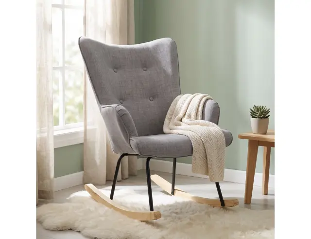 Κουνιστή Πολυθρόνα Helsinki Home Deco Factory με διαστάσεις 65x80x96cm HD6512