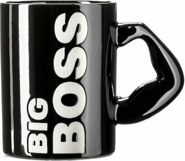 Κεραμική Κούπα Big boss- Mαύρη