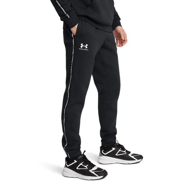 Under Armour Icon Fleece Taping Jogger (1389358-001) - Μαύρο - XL