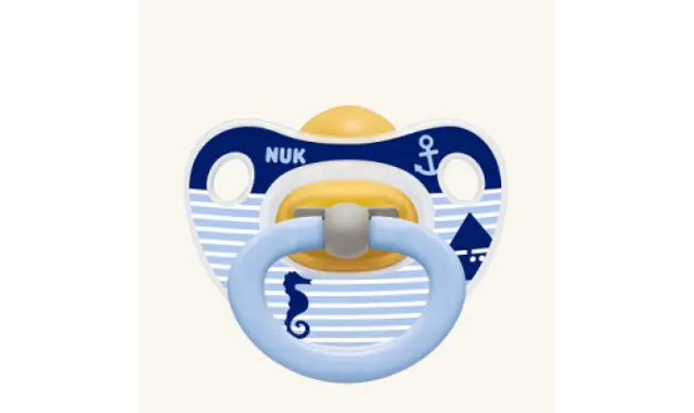 NUK HAPPY KIDS ΠΙΠΙΛΑ LATEX 0-6M (10.725.469) ΓΑΛΑΖΙΟ 1ΤΕΜ