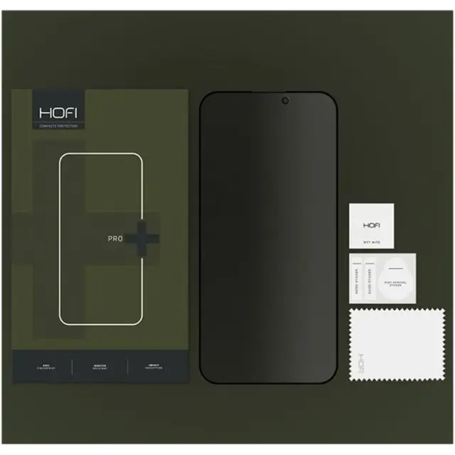 Hofi® Pro+ Privacy Full Face Tempered Glass για iPhone 15 Pro Max-Black 3