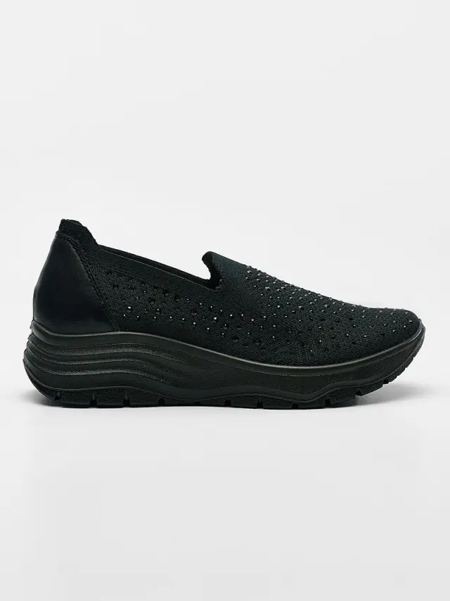 Imac Sneakers Γυναικείο ύφασμα Μαύρο IMA/756350 NERO 3