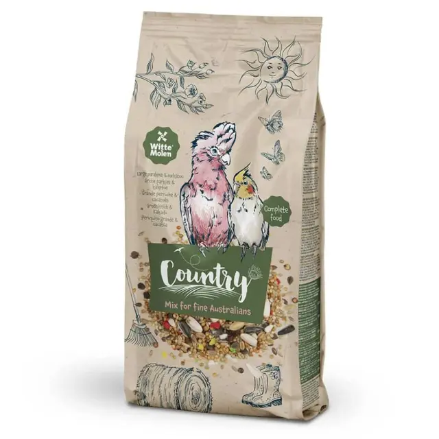 Witte Molen Country Large Parakeet - Τροφή Cockatiel Cocatoo 550g