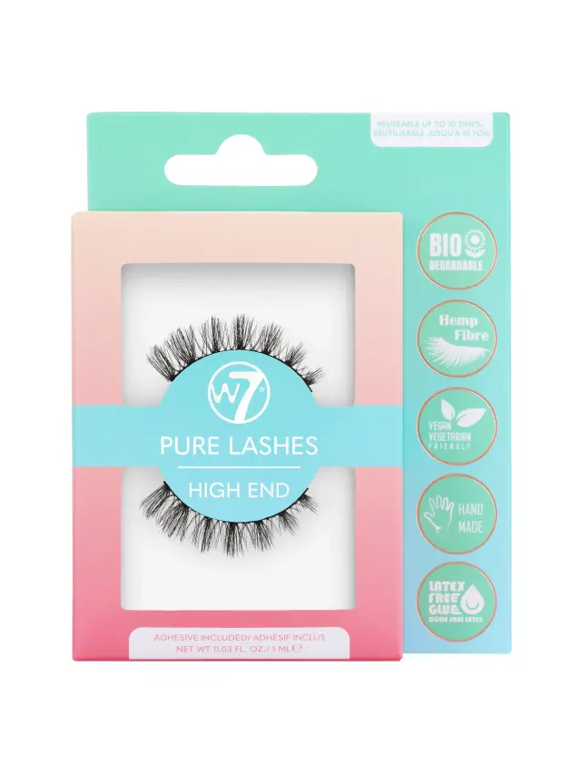 Pure Lashes Biodegradable False Lashes High End W7
