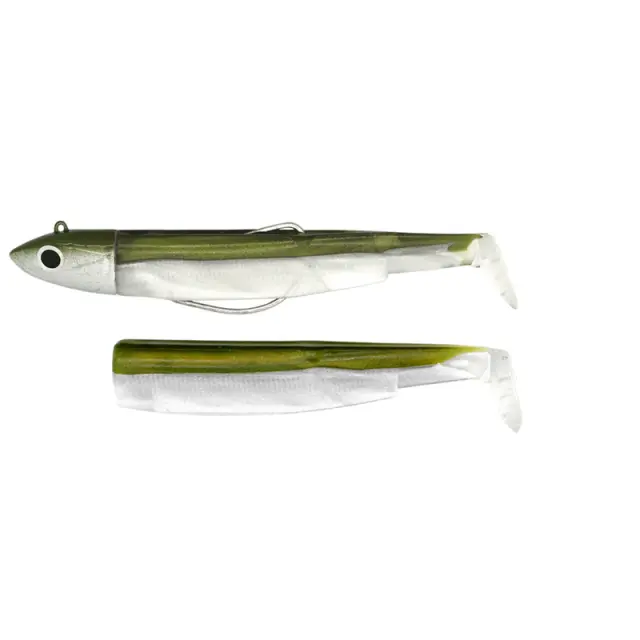 Σιλικονούχο Fiiish Black Minnow Νο2 Combo BM187 Combo Off Shore - 10gr Khaki