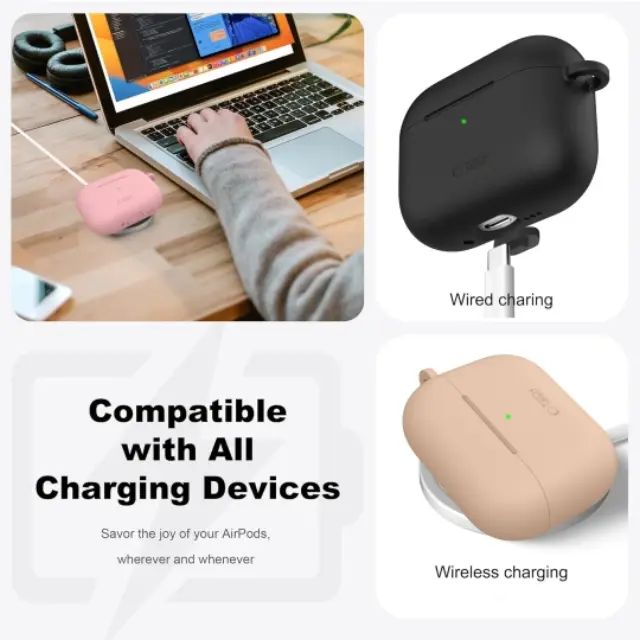Tech-protect Silicone Hook Apple Airpods Pro 3 Crayon Grey 2