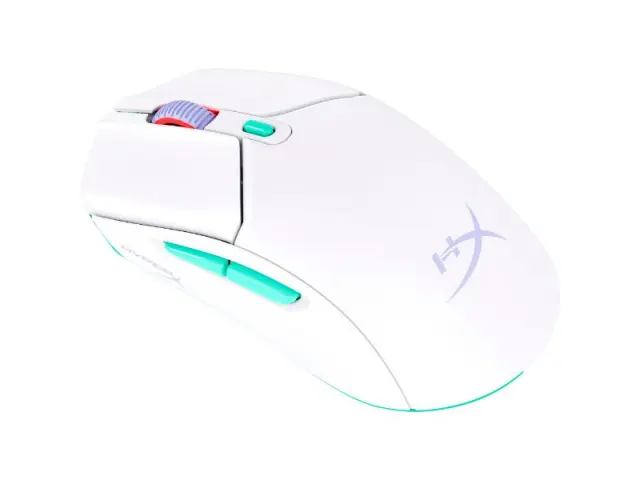 HP HyperX Pulsefire Haste 2 Core Wireless Gaming Mouse - White Green Purple (8R2E7AA) 2