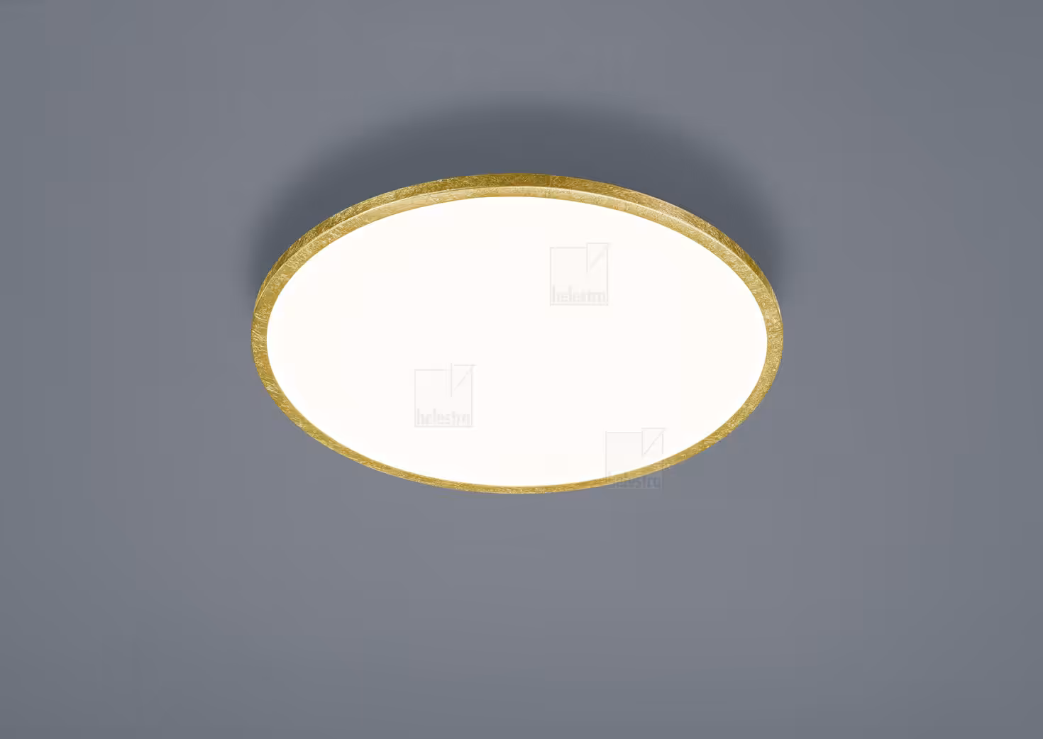 Φωτιστικό Οροφής LED RACK Ultra-Flat Στρογγυλό Gold Leaf 21W 2900K Dimmable IP20 Χρυσό