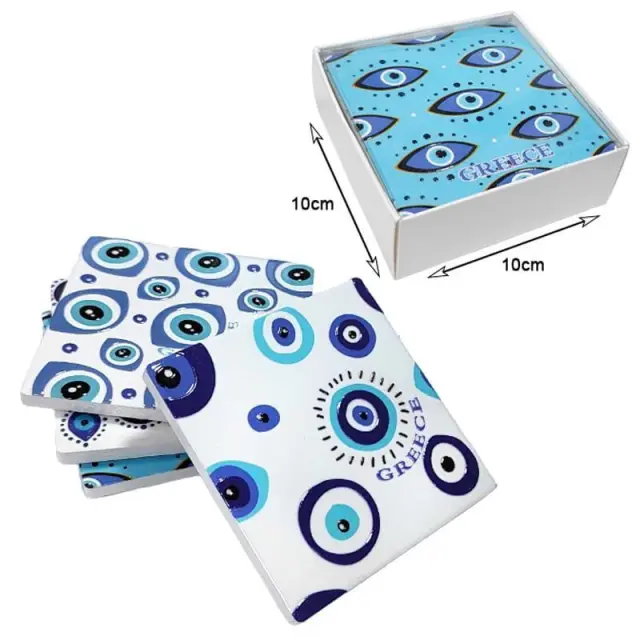Σετ σουβέρ Greece 4τμχ - Coaster set 4pcs 026032 3