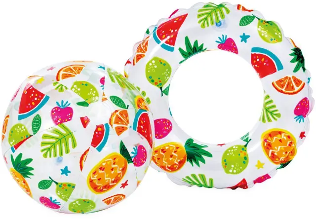 Intex Πισίνα Pineapple Splash Set Pool 132x28cm 2