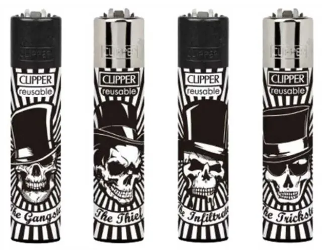 Clipper Αναπτήρας Μεγάλος - Party Skulls
