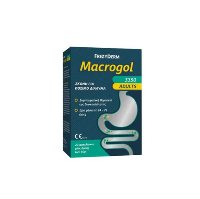 Frezyderm Macrogol 3350 Adults Σκόνη για Συμπτωματική Θεραπεία Δυσκοιλιότητας στους Ενήλικες, 20x10gr