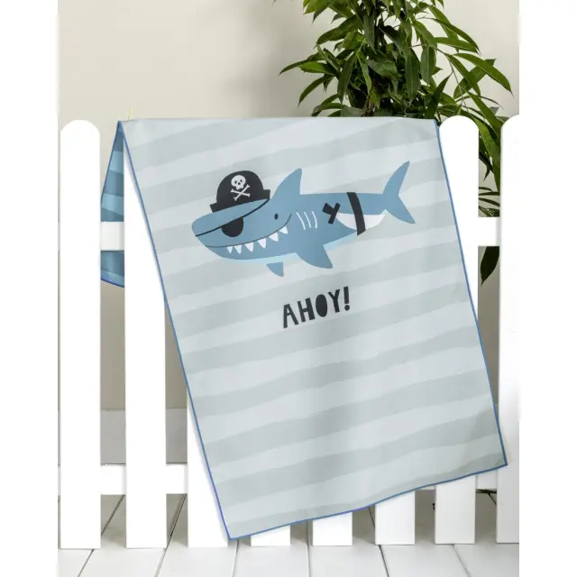 Πετσέτα Θαλάσσης 70x140 200gsm Nima Ahoy Blue 100% Microfiber