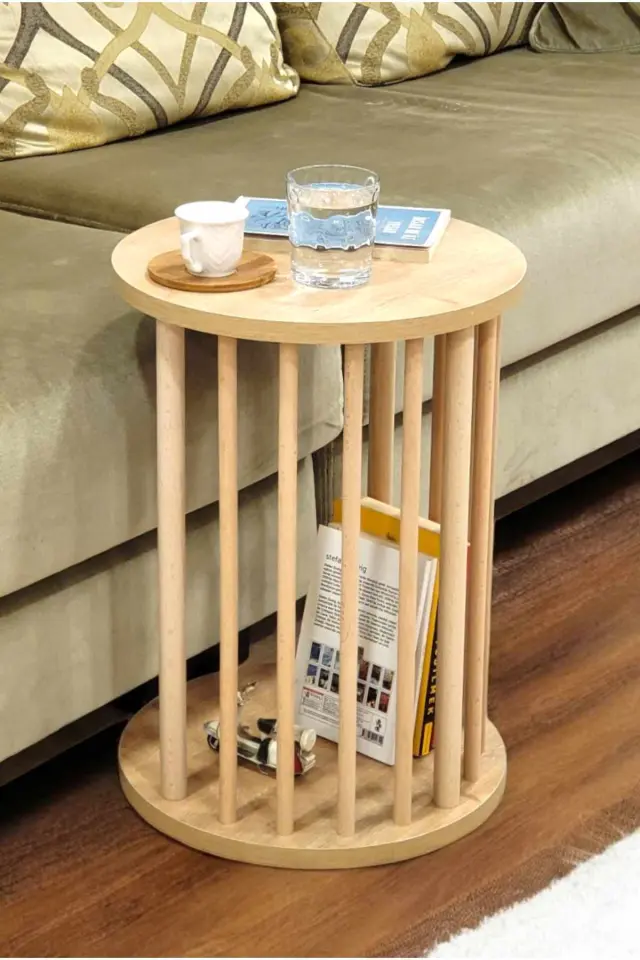 Βοηθητικό Τραπεζάκι MEDRES Sapphire Δρυς 3