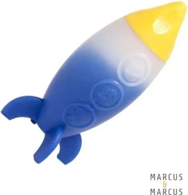 Marcus & Marcus Παιχνίδι Μπάνιου με Αισθητήρα Θερμοκρασίας Νερού / Silicone Bath Toy: Space Rocket 3