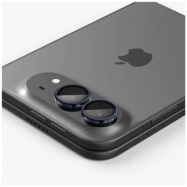 Tempered Glass Rings Spigen για Τζαμάκι Κάμερας Apple iPhone Duo Optik.tR EZ-FIT Μαύρο (2 τεμ.) N71824 3