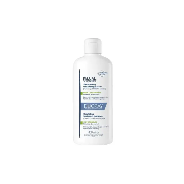 Ducray Kelual Squanorm Oily Dandruff Ρυθμιστικό Σαμπουάν Θεραπείας για Λιπαρή Πιτυρίδα, 400ml