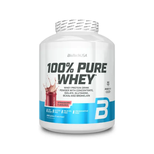BioTechUSA 100% Pure Whey - 2000g Strawberry